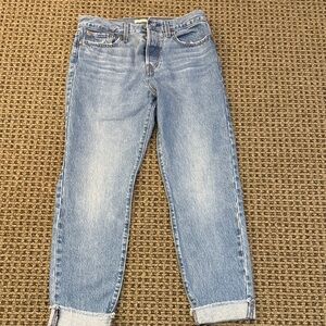 Levi's Light Blue Ankle Jeans